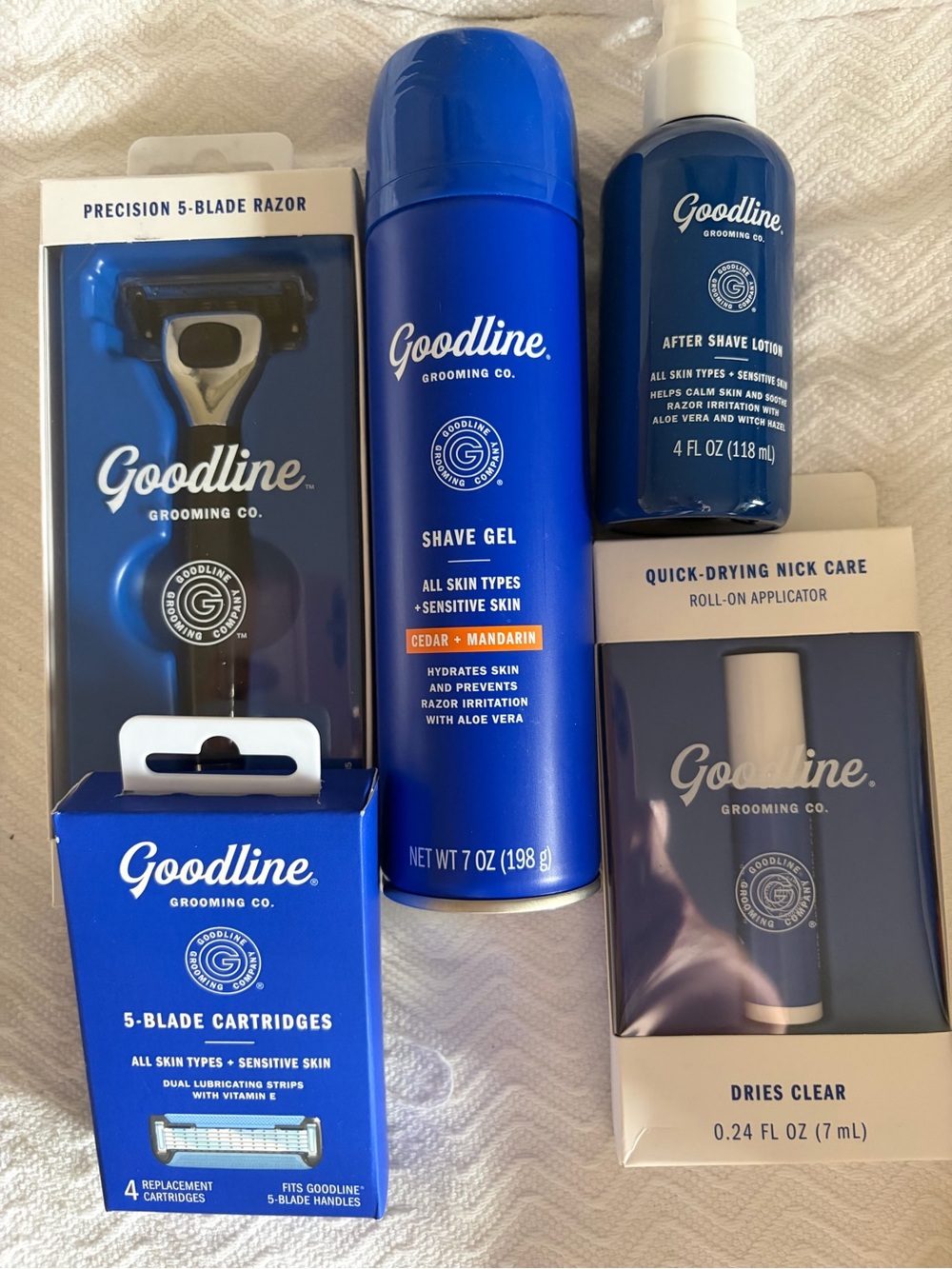 Men’s Blue Shaving Gel & Aftershave Bundle — Sensitive Skin